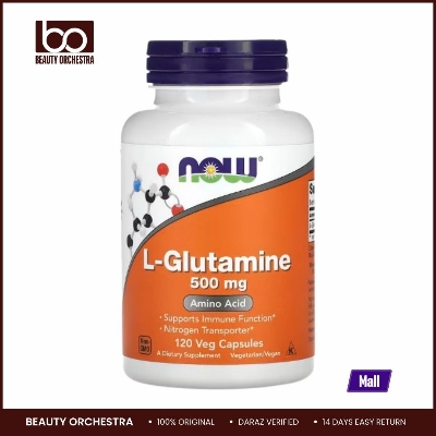 Picture of NOW Foods L-Glutamine 500 mg 120 Veg Capsules