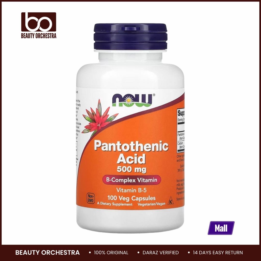 Picture of NOW Foods Pantothenic Acid 500mg, 100 Capsules