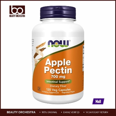 Picture of NOW Foods Supplements, Apple Pectin 700 mg, Dietary Fiber, Intestinal Support, 120 Veg Capsules