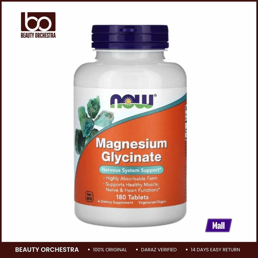 Picture of NOW Foods, Magnesium Glycinate, 180 Tablets