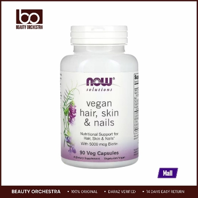 Picture of NOW Foods, Solutions, Vegan Hair, Skin & Nails, 90 Veg Capsules
