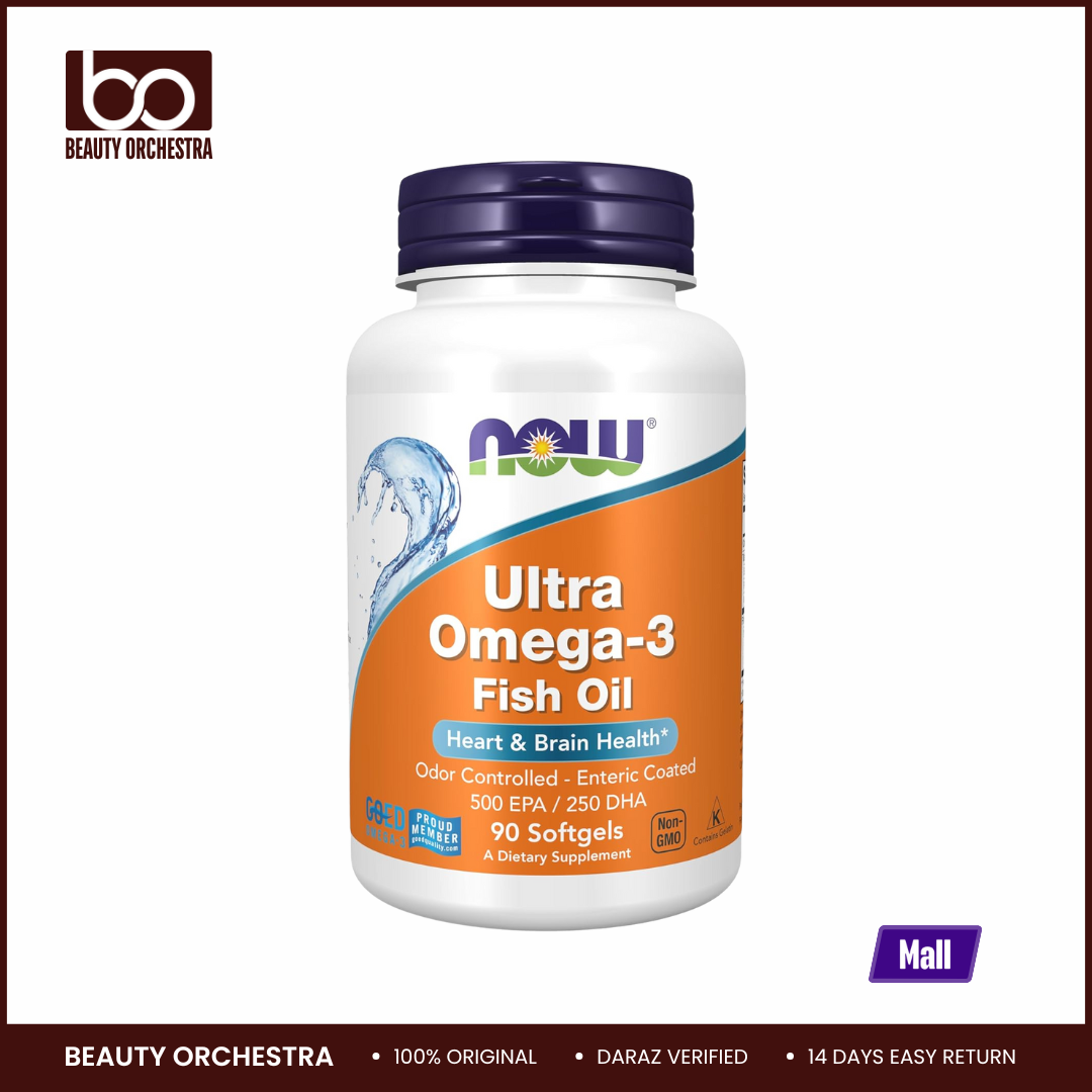 Picture of NOW Foods, Ultra Omega-3 Fish Oil, 90 Softgels