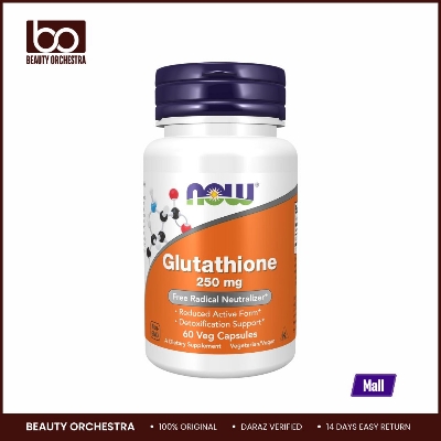 Picture of NOW Glutathione 250 mg Detoxification Support 60 Veg Capsules