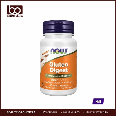 Picture of NOW Gluten Digest with Gastrointestinal Support 60 Veg Capsules