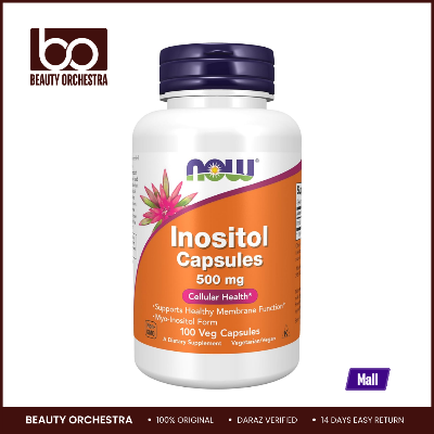 Picture of NOW Inositol 500 mg - 100 Veg Capsules