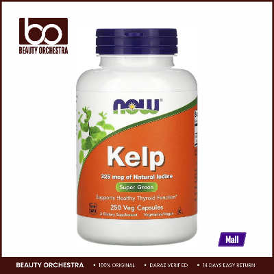 Picture of NOW Kelp 325 mcg of Natural Iodine - 250 Veg Capsules