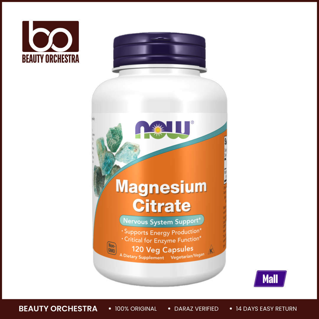 Picture of NOW Magnesium Citrate - 120 Veg Capsules