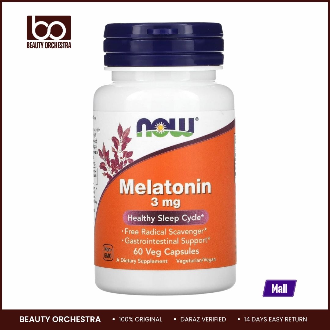Picture of NOW Melatonin 3 mg 60 Capsules
