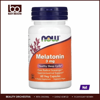 Picture of NOW Melatonin 3 mg 60 Capsules