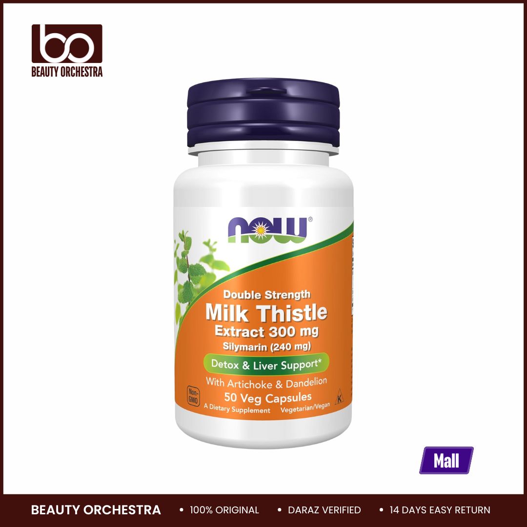 Picture of NOW Milk Thistle Extract 300 mg 50 Veg Capsules