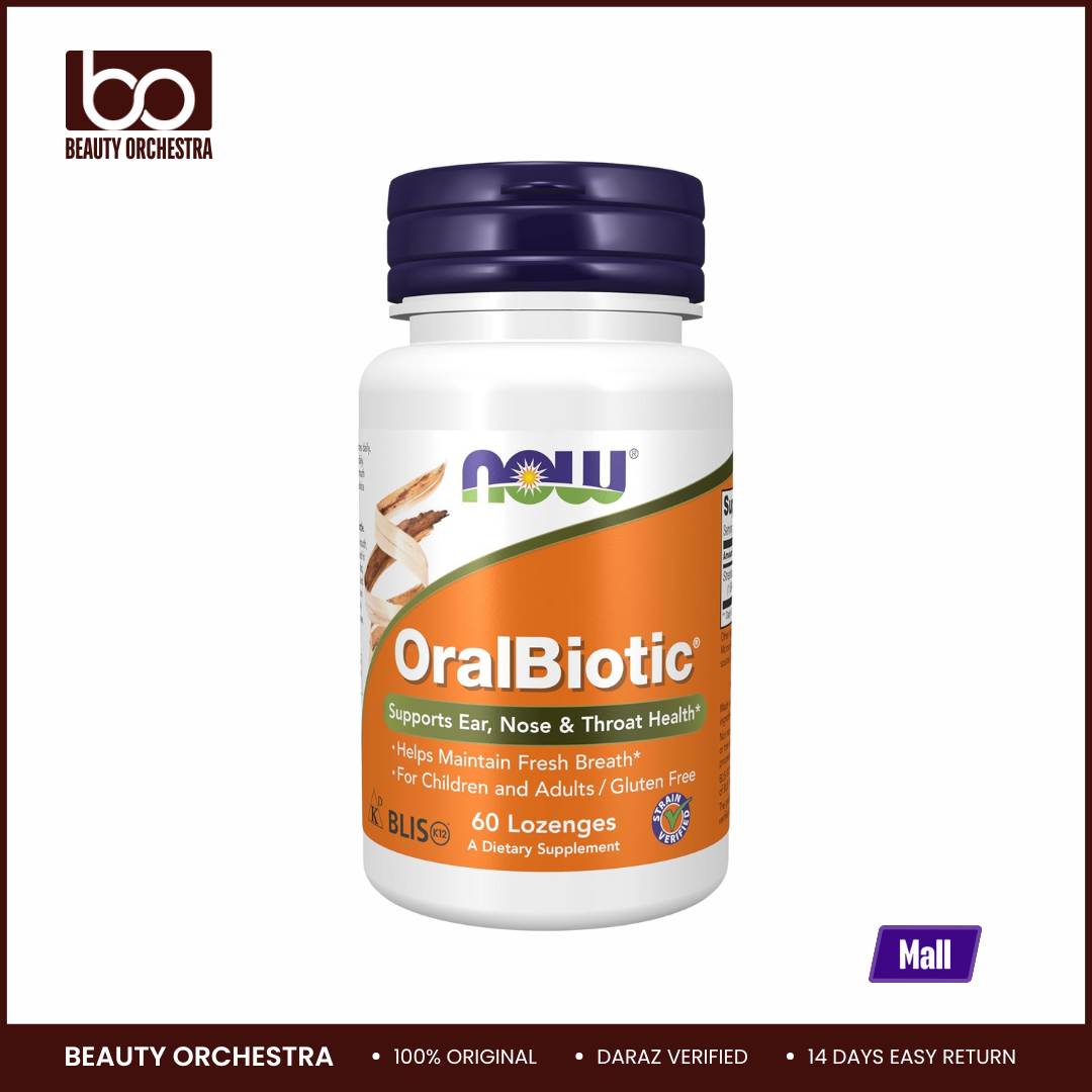 Picture of NOW OralBiotic Developed for Adults & Children Strain Verified 60 Lozenges