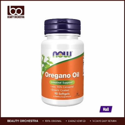 Picture of NOW Oregano Oil with Ginger and Fennel Oil Enteric Coated 90 Softgels