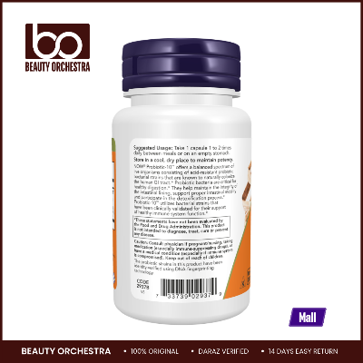 Picture of NOW Probiotic-10™ 25 Billion - 50 Veg Capsules