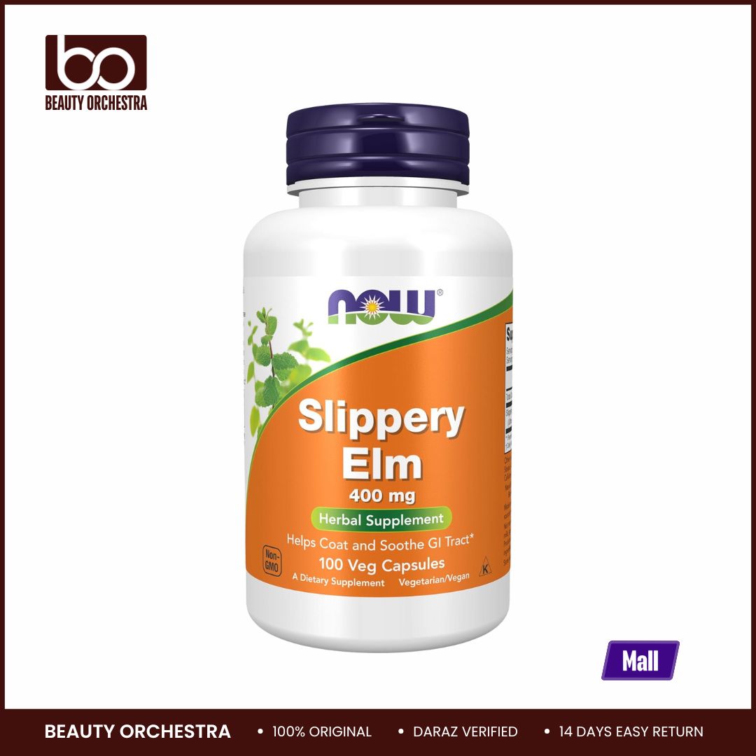 Picture of NOW Slippery Elm 400 mg 100 Veg Capsules