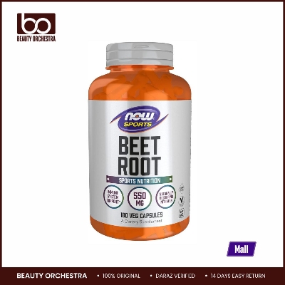 Picture of NOW Sports Beet Root Sports Nutrition Immune System Support 550 MG Naturally Occurring Nitrates 180 Veg Capsules