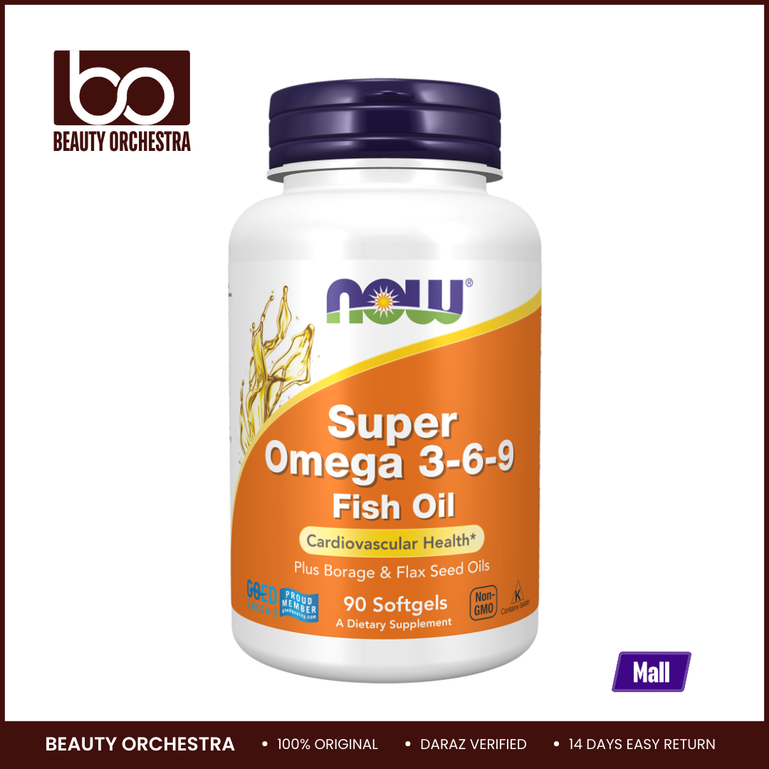 Picture of NOW Super Omega 3-6-9 Fish Oils 1200mg - 90 Softgels