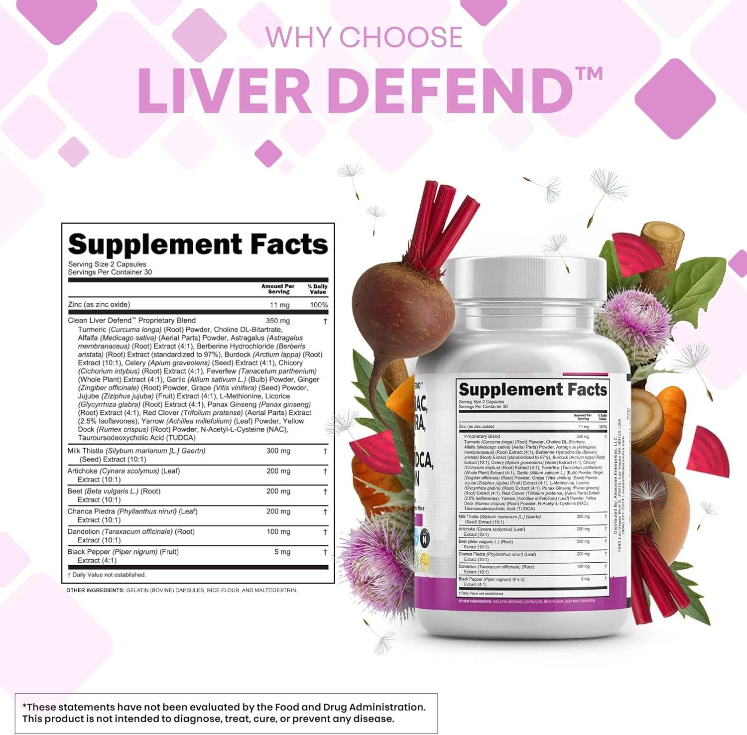 Picture of Nutraceuticals Milk Thistle NAC Chanca Piedra Beet Root Artichoke Dandelion - 60 Capsules