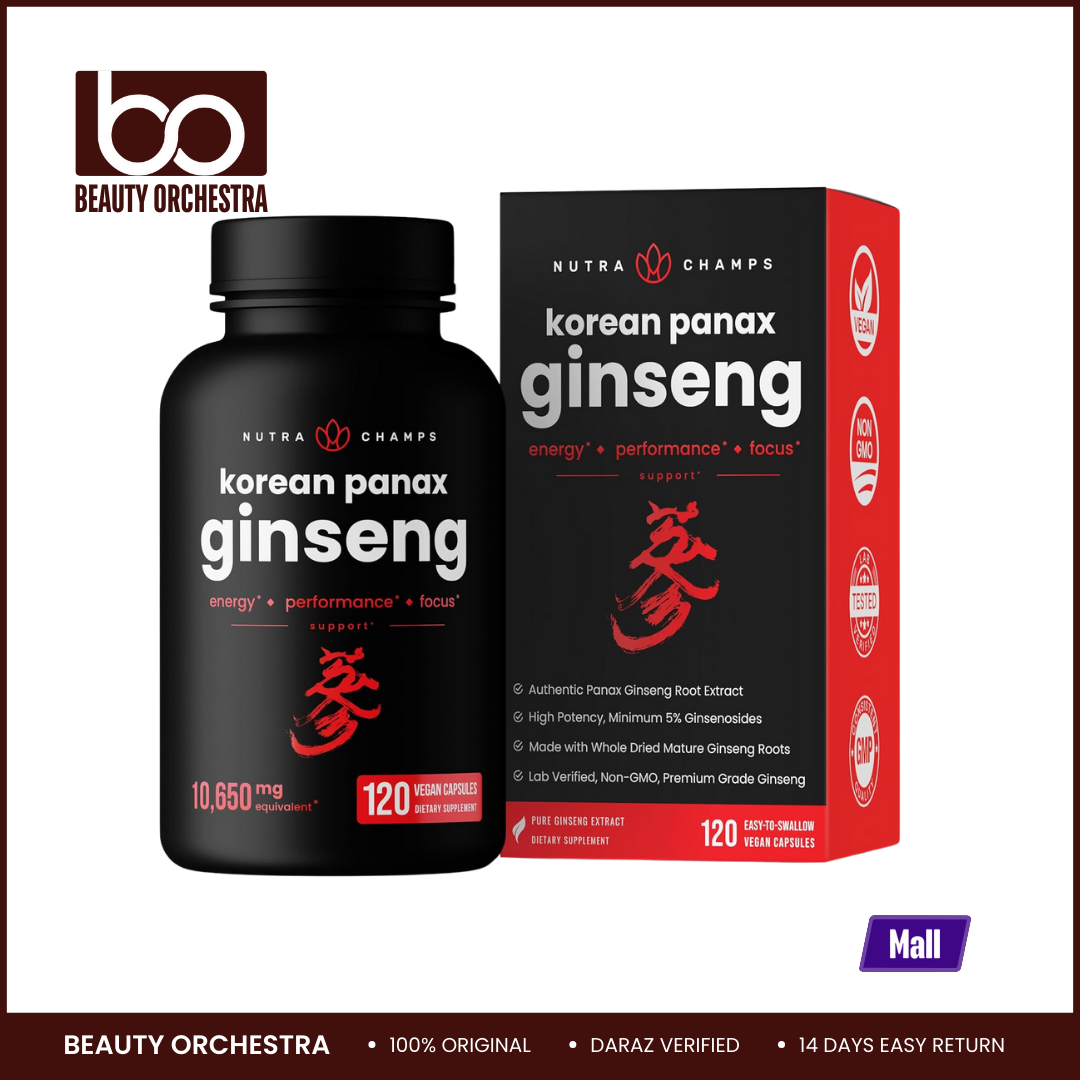 Picture of NutraChamps Korean Red Panax Ginseng - 120 Counts