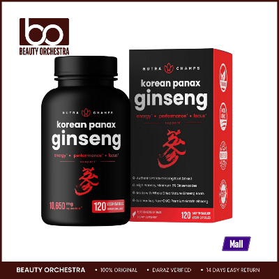 Picture of NutraChamps Korean Red Panax Ginseng - 120 Counts