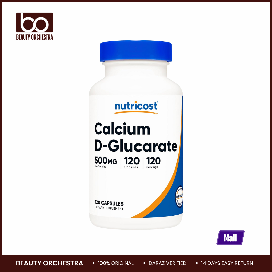 Picture of Nutricost Calcium D-Glucarate 500mg 120 Capsules