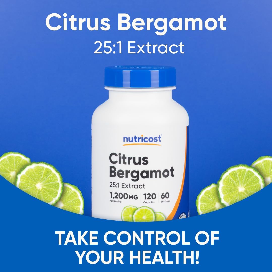 Picture of Nutricost Citrus Bergamot Capsules 1,200mg 120 Capsule