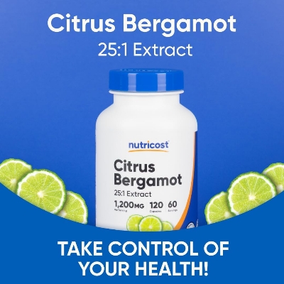 Picture of Nutricost Citrus Bergamot Capsules 1,200mg 120 Capsule