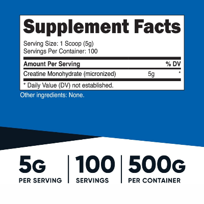 Picture of Nutricost Creatine Monohydrate Powder - 500G