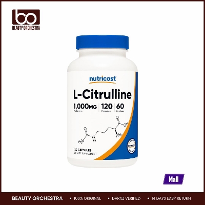 Picture of Nutricost L-Citrulline 1000mg Per Serving 60 Serv 120 Capsules