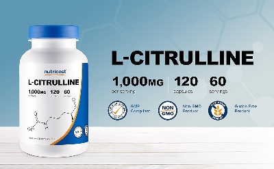 Picture of Nutricost L-Citrulline 1000mg Per Serving 60 Serv 120 Capsules