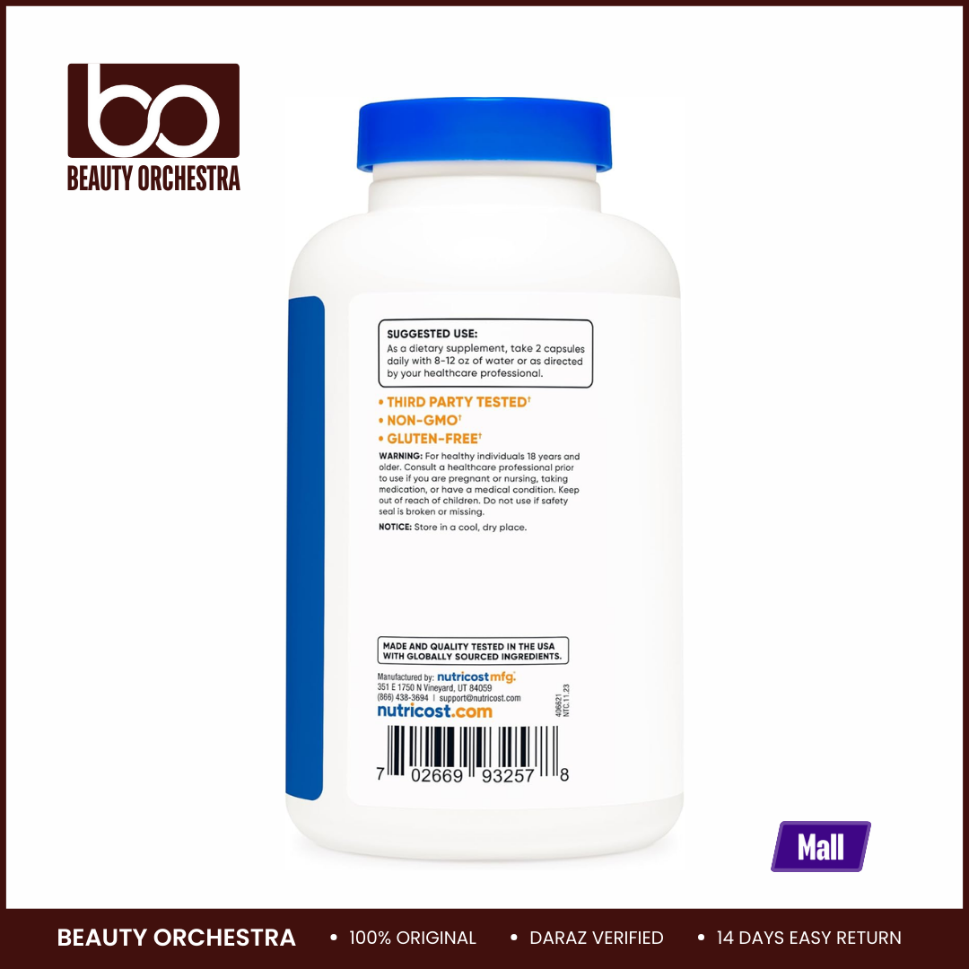 Picture of Nutricost L-Citrulline 1500mg - 180 Capsules