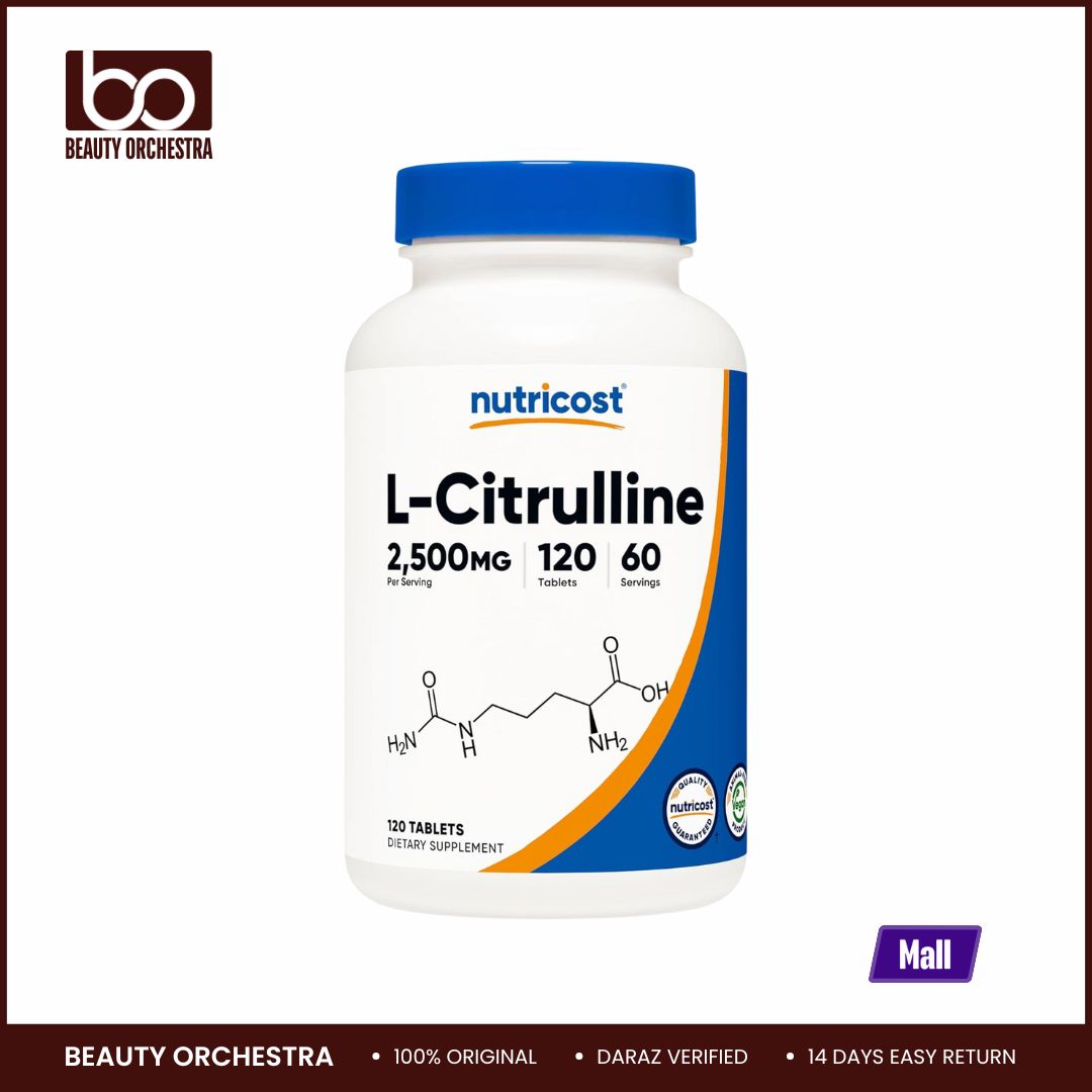 Picture of Nutricost L-Citrulline 2500mg Per Serving 60 Servings 1250mg Per Tablet 120 Tablets