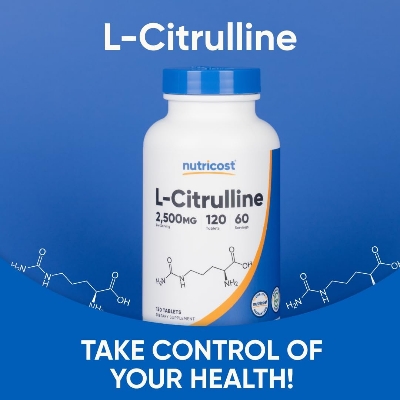 Picture of Nutricost L-Citrulline 2500mg Per Serving 60 Servings 1250mg Per Tablet 120 Tablets
