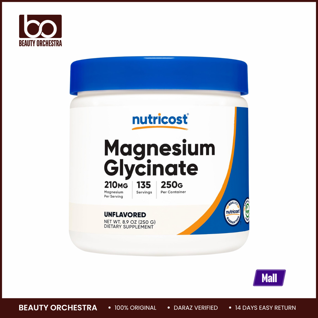 Picture of Nutricost Magnesium Glycinate Powder (250 Grams) (Unflavored)