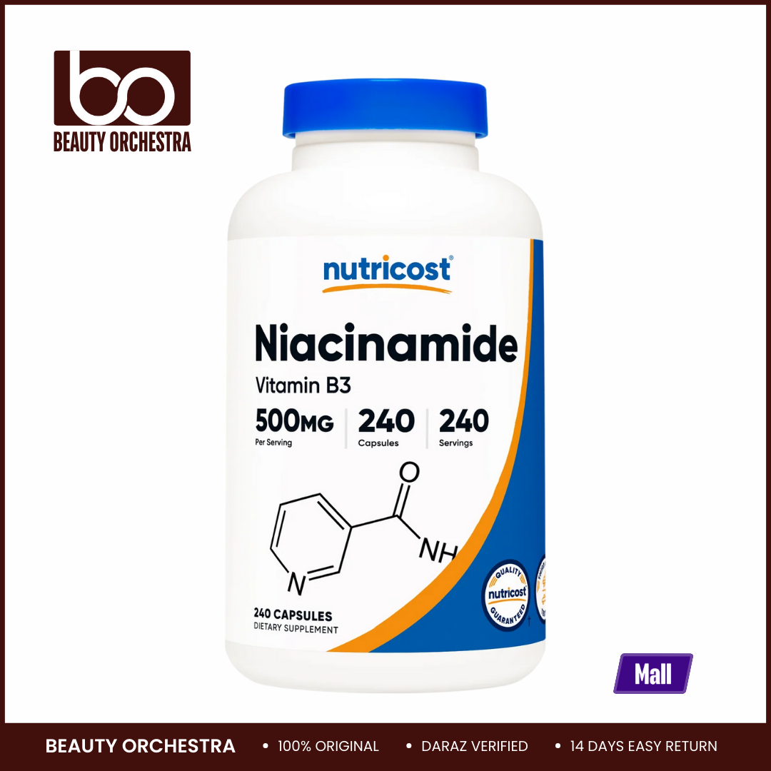 Picture of Nutricost Niacinamide Vitamin B3 500mg - 240 Capsules
