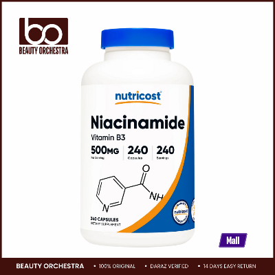 Picture of Nutricost Niacinamide Vitamin B3 500mg - 240 Capsules