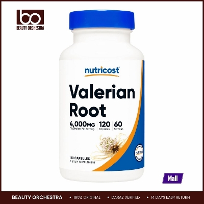 Picture of Nutricost Valerian Root Capsules (1000mg Per Serving) 120 Capsules - 4,000mg Equivalent Per Serving