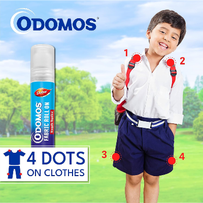Picture of Odomos Mosquito Repellant Fabric Roll On - 8ml (exp 06-25)
