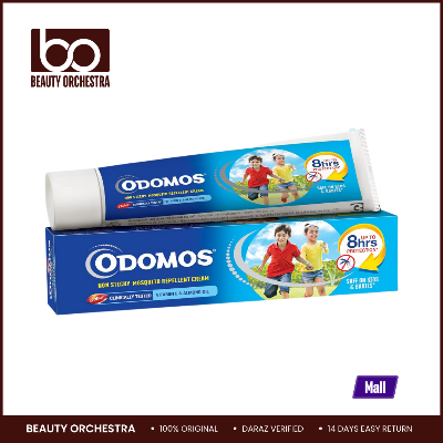 Picture of Odomos Non-Sticky Mosquito Repellent Cream With Vitamin E & Almond - 100g