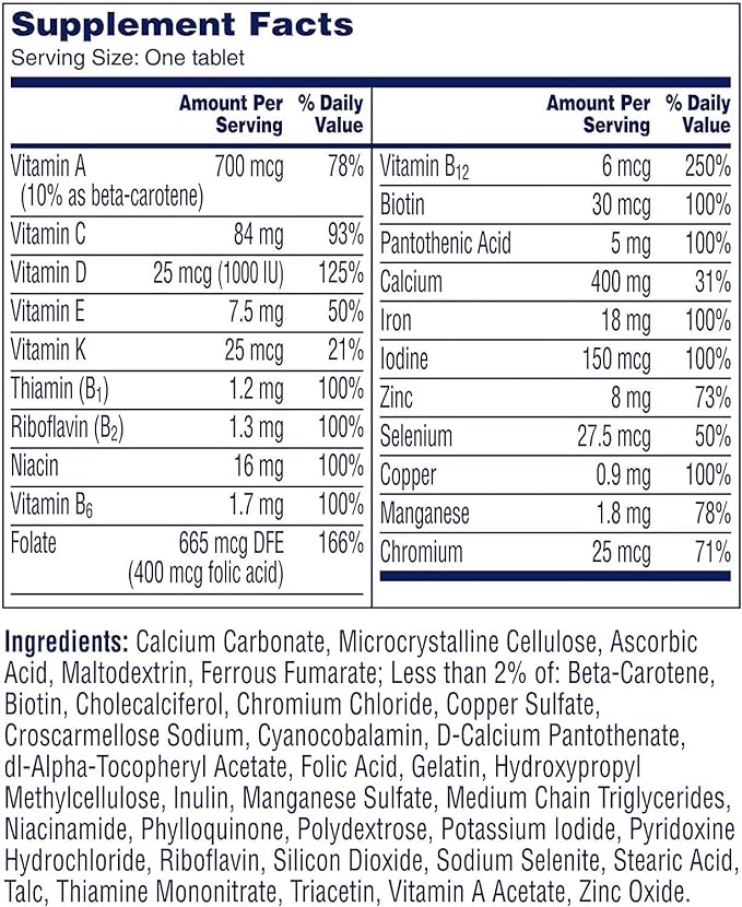 Picture of One A Day Women's Complete Multivitamin - 100 Tablets