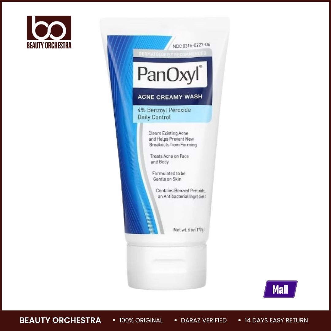 Picture of PanOxyl, Acne Creamy Wash, Benzoyl Peroxide 4% Daily Control, 6 oz (170 g)