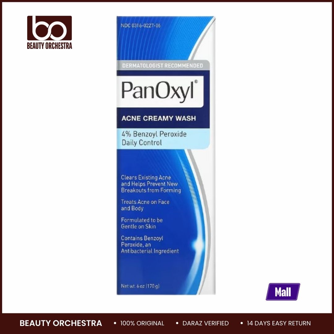 Picture of PanOxyl, Acne Creamy Wash, Benzoyl Peroxide 4% Daily Control, 6 oz (170 g)