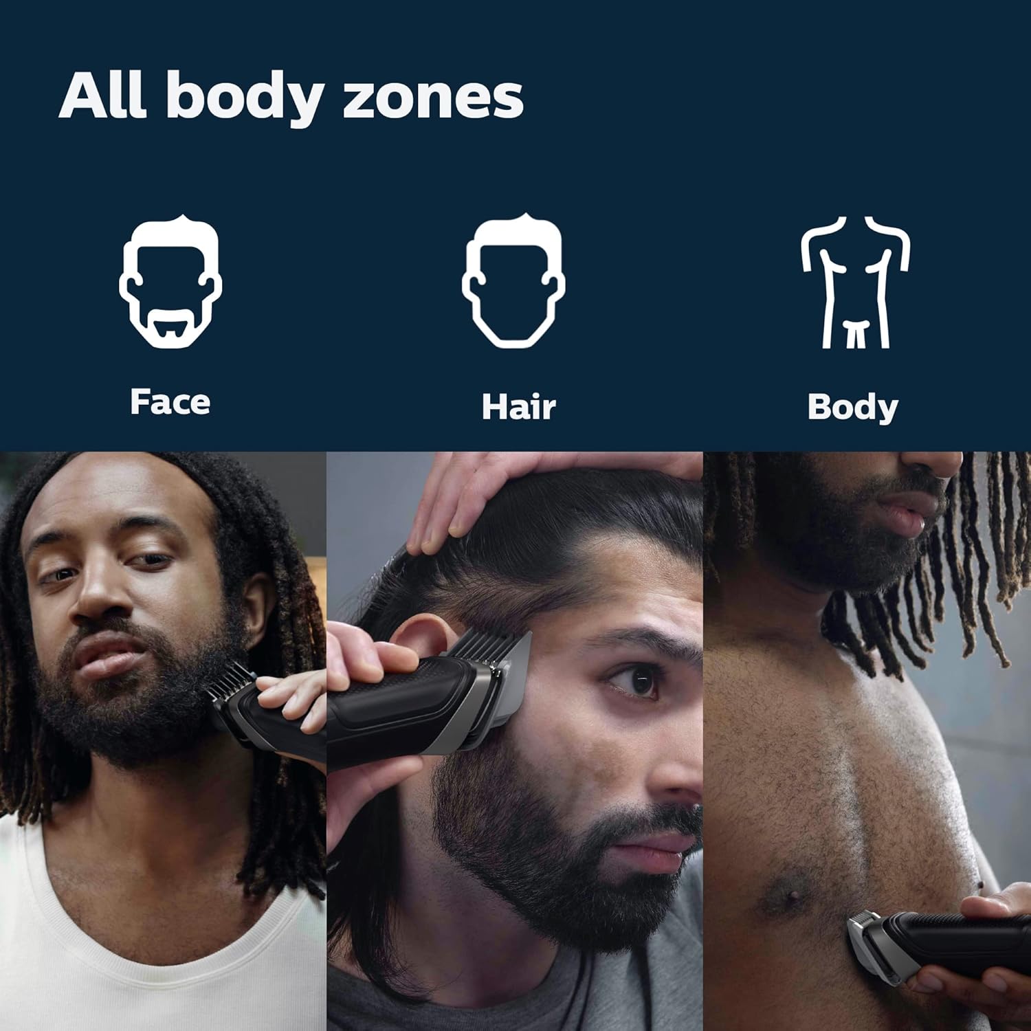 Picture of Philips Norelco Multigroom Series 5000 18 Piece, Beard Face, Hair, Body and Intimate Hair Trimmer for Men