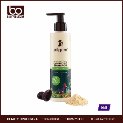Picture of Pilgrim SMOOTHENING SHAMPOO for Dry & Frizzy hair | Sulphate & Paraben free shampoo for Women & Men Hair Smoothening & healthy scalp 200 ml