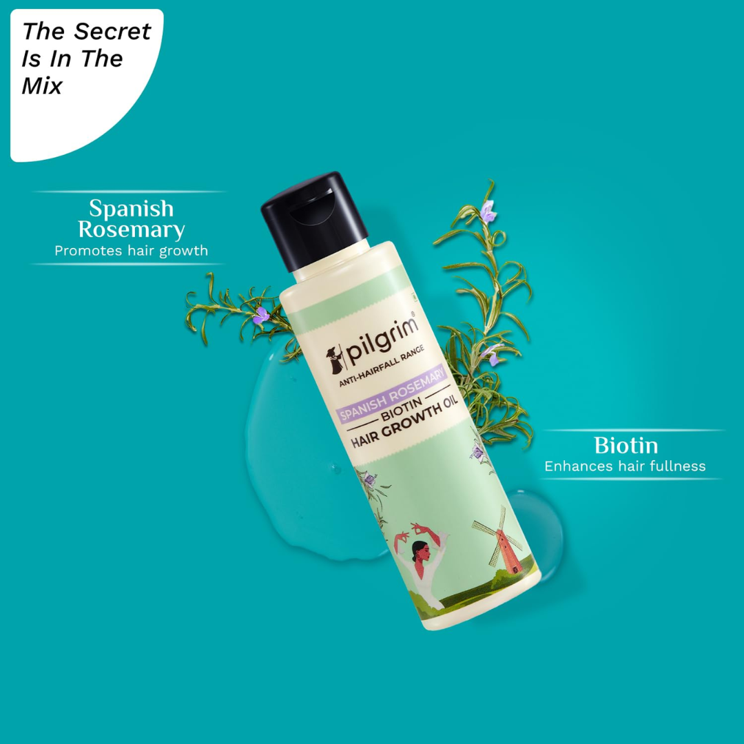 Picture of Pilgrim Spanish Rosemary & Biotin Hair Growth Oil - 100ml