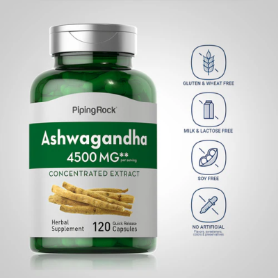 Picture of Piping Rock Ashwagandha 4500 mg - 120 Capsules