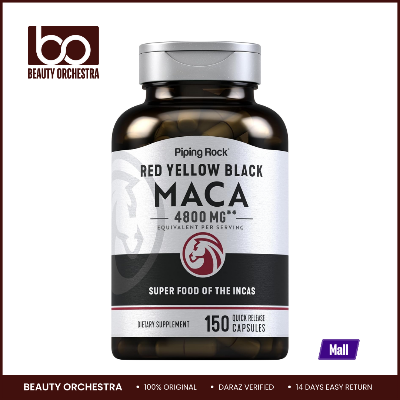 Picture of Piping Rock Red Yellow Black Maca 4800mg – 150 Capsules
