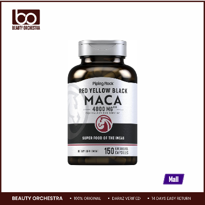 Picture of Piping Rock Red Yellow Black-Maca 4800mg – 150 Capsules