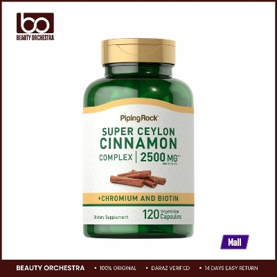 Picture of Piping Rock Super Ceylon Cinnamon Capsules 2500 mg 120 Vegeterian Capsules