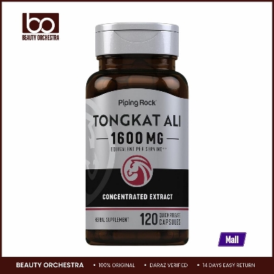 Picture of Piping Rock Tongkat Ali for Men | 1600mg | 120 Capsules | Longjack Extract | Non-GMO Gluten Free Supplement