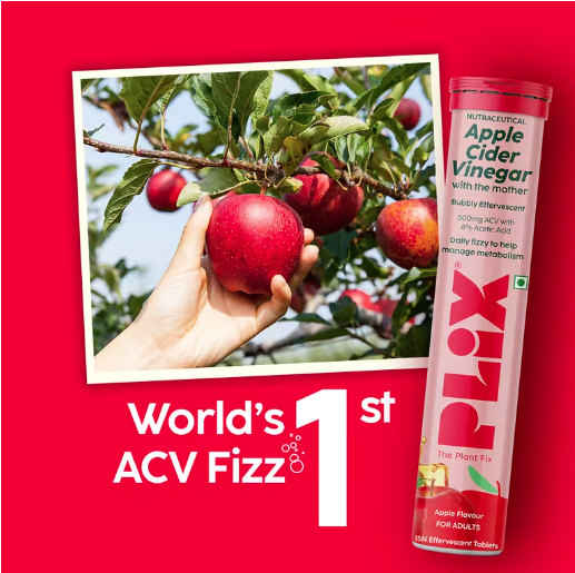 Picture of Plix Apple Cider Vinegar Effervescent with the mother